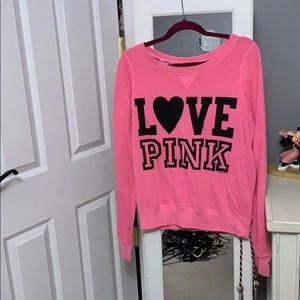 Victoria’s Secret pink sweatshirt